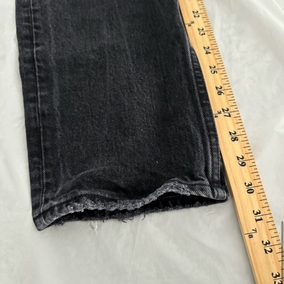 Abercrombie & Fitch The Dad Jean Black Stone Wash size 2 - Picture 8 of 10